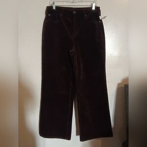 Cleo Wolf Women's Brown Corduroy Wide Leg Pants S 29/32‎